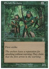 Elvish Archers x2 7th MtG NM
