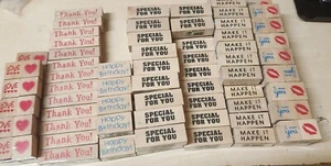 LOT OF RUBBER STAMPS ALL NEW - COMES WITH EVERYTHING SHOWN! - Picture 1 of 4