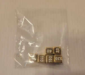 Pokemon TCG Sword And Shield Set of 6 Metal Damage Counter Dice Gold Promo - Picture 1 of 1