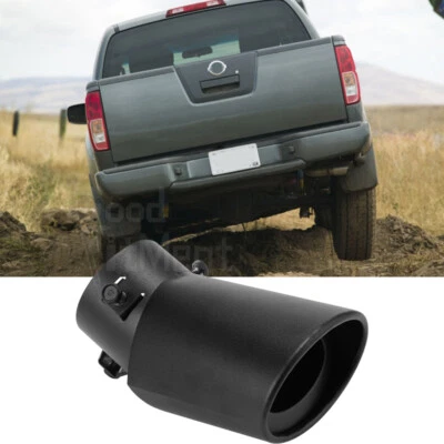 For Nissan Frontier Maxima Altima Rear Exhaust Pipe Tail Muffler Tip Round Black - Image 1 of 4