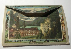 Postcards Views of Canadian Pacific Rockies circa 1940 Curt Teich Art Booklet 15 - Picture 1 of 16