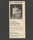 LUCY HOMEMAKER Jet Action Toy Washing Machine - 1967 Vintage Print Ad