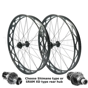 Sun Ringle MULEFUT 27.5 Thru-Axle 15x150 Front & 12x197 Rear Fat Bike Wheelset - Picture 1 of 10