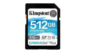 Kingston Canvas Go! Plus 512 GB SDXC, karta pamięci czarna, UHS-I (U3), klasa 1 - Zdjęcie 1 z 5