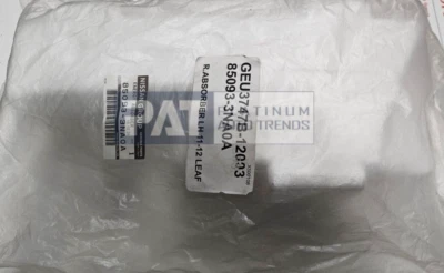 AMORTIGUADOR PARACHOQUES TRASERO ORIGINAL NISSAN LEAF 2011-2012 LH=LADO DEL CONDUCTOR, 85093-3NA0A Foto 1 de 2