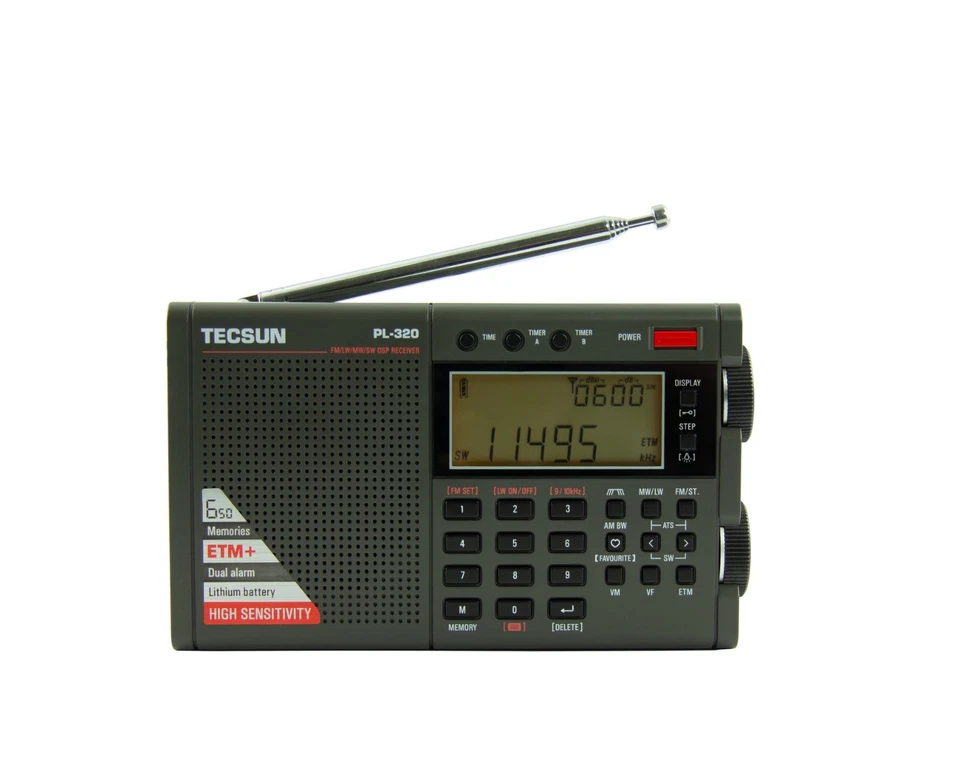 TECSUN PL-320 PLL DSP AM/FM & Shortwave worldband radio receiver