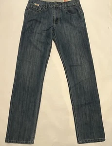 Boss Men’s Blue Jeans Straight Leg 5-Pocket Antique Fit Trousers Size 32x33 - Picture 1 of 16