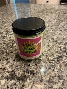 Bath & Body Works Waikiki Beach Coconut Single Wick 7oz Scented Candle Tropical - Picture 1 of 1