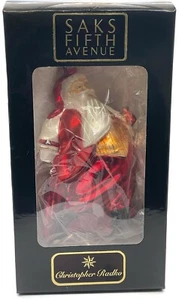Christopher Radko Santa Calls Limited Edition Saks 5th Avenue Christmas Ornament - Bild 1 von 14