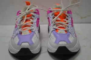 Size 7 - Nike M2K Tekno Laser Fuchsia Orange Pink White Sneaker - Picture 1 of 14