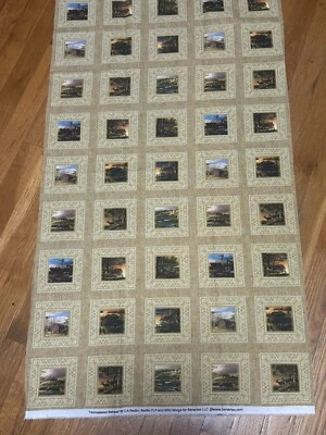 Beautiful Terry Redlin Homestead Retreat cotton Fabric Panel sewing / quilt - Image 1 of 4