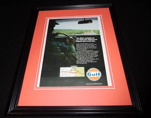 1966 Gulf Oil 11x14 Framed ORIGINAL Vintage Advertisement - Picture 1 of 1
