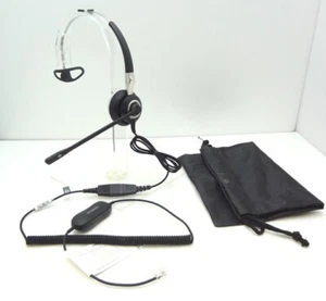 Jabra BiZ 2400 Mono QD Headset 2403-820-105 + GN1200 SmartCord for Desk Phones - Picture 1 of 2