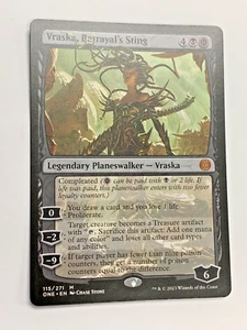 VRASKA BETRAYALS STING PHYREXIA ALL WILL BE ONE NM LEGENDARY PLANESWALKER MTG - Picture 1 of 2