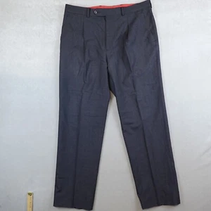 Carolina Herrera CH Dress Pants Wool Mens 42x31 Gray Pleated - Picture 1 of 12