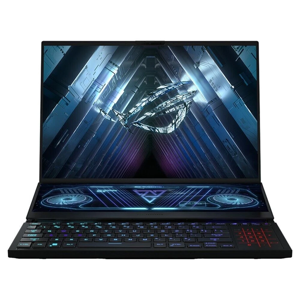 ASUS ROG Zephyrus duo 16 (2023) GX650 16" (2TB SSD, AMD Ryzen 9 7945HX, 5.40GHz, 64GB RAM, NVIDIA GeForce RTX 4090) Laptop - Black (GX650PY-NM001W)
