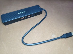 Mokin 5 in 1 USB Type-C Multi-Function Hub USB 3.1 HDMI 4k @ 60Hz Ethernet 1Gbps - Picture 1 of 6