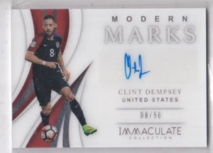 2018-19 Panini Immaculate #MM-CD Clint Dempsey Modern Marks Auto 8/50 USA - Picture 1 of 2