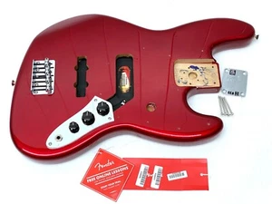 MIM Genuine Fender PLAYER SERIES Jazz J Bass ALDER BODY Red Guitar WITH HARDWARE - Picture 1 of 24