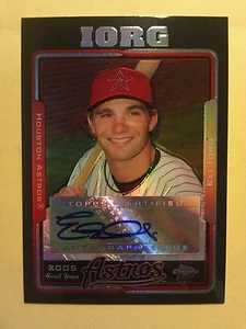 Autógrafo refractor negro Topps Chrome Update 2005 UH230 Eli Iorg Astros 190/200 - Imagen 1 de 3