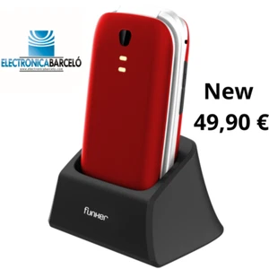 Teléfono Móvil TECLAS GRANDES con tapa FUNKER E200 RED BUEN AUDIO Y FACIL - Imagen 1 de 8