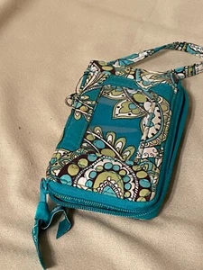 Vera Bradley Wrist Wallet Wristlet Zipper Closer Green - Bild 1 von 4
