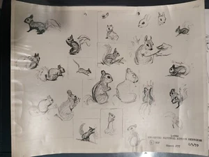 "Bambi"" 1942 A" de Disney Hoja de modelo fotoestática original - Imagen 1 de 1