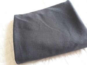 Dark Gray Poly Cotton Blend Stretch Knit 1 Yd x 59" Great For Skirt Nice Weight