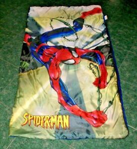 Vintage 2004 SPIDERMAN Child Size Sleeping Bag Marvel