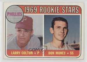1969 Topps Stars Larry Colton Don Money (Names in Yellow) #454.1 Rookie RC