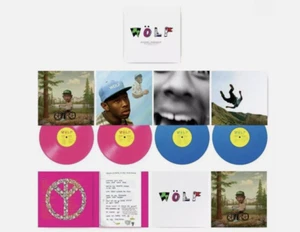 Tyler The Creator - WOLF 10 Year Anniversary 4LP Box Set Pink Blue Vinyl IN HAND - Picture 1 of 4