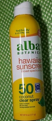 Alba Botanica - HAWAIIAN Sunscreen Spray - Broad Spectrum SPF 50 - 6oz - 7/2026 - Image 1 of 4