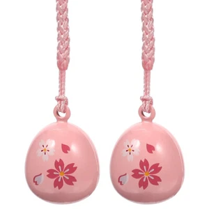 2 Pcs Kirschblüten-Glocken-Ornament Kawaii Telefonanhänger Charms - Zdjęcie 1 z 12