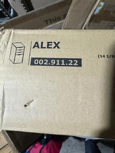 Ikea Drawer Unit 14-1/8” x 27-1/2”, Black, Alex 002.911.22 - Picture 1 of 12