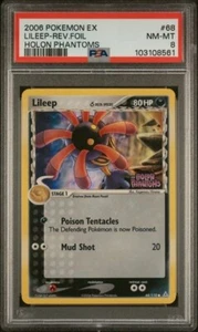 PSA 9 EX HOLON PHANTOMS 68 LILEEP REVERSE FOIL 2006 POKEMON - Picture 1 of 2