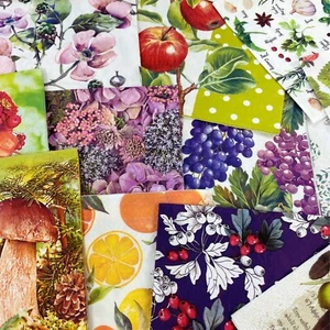 Decoupage Napkins Mystery Pack - LOT of 20 Assorted Botanical Napkins - Picture 1 of 6