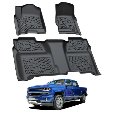 Floor Mat for 2015-2019 Chevrolet Silverado 2500HD / 3500HD Crew Cab Floor Liner - Image 1 of 4