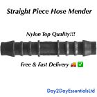 Straight Piece Hose Mender Tube Connector Tube Pipe - Strong Nylon - All Sizes -