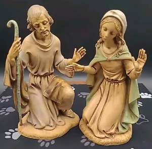 Vintage E. Fontanini Depose Italien Joseph und Maria Krippenfiguren - Bild 1 von 6