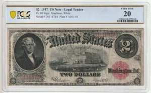USA 2 DOLLARS 1917 Fr60 PCGS VF20 (Bracelet) - Picture 1 of 2