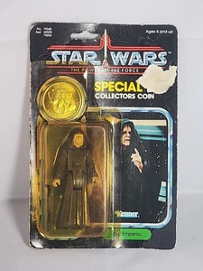 Star Wars POTF Emperor Palpatine Action Figure Coin Kenner 1984 Vintage New MOC - Picture 1 of 6