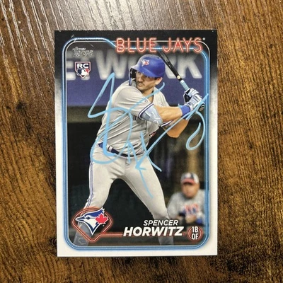 2024 Topps Series One Spencer Horwitz RC IP Auto #172 - Image 1 of 2