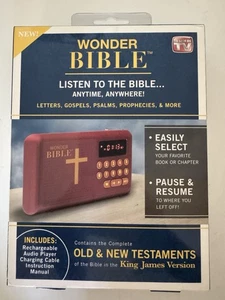 Wonder Bible KJB Audio Player 43140 NEW - Imagen 1 de 4