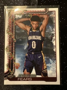 2026-26 Topps NBA Holiday Series Jeremiah Fears New Orleans Rookie Card - Bild 1 von 2