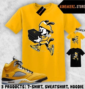 Shirt Match AJ 5 Tokyo T23 2025 Sneaker Matching Tee Sneakerhead Wakko T-Shirt - Bild 1 von 5