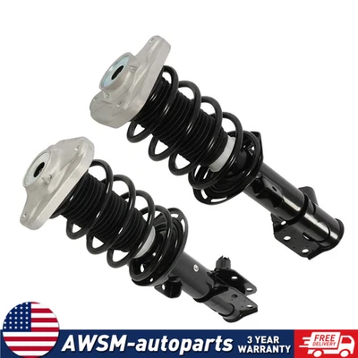 2x For Mercedes W218 W212 CLS63 E63 AMG 4Matic Front Shocks Struts Assys w/ADS Foto 1 de 4