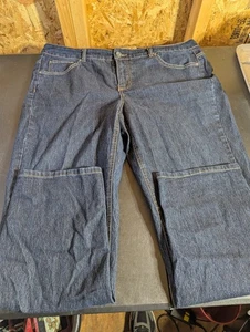 JMS Just My Size Stretch Classic Dark Wash Straight Womens Blue Jeans Sz 20W - Picture 1 of 6