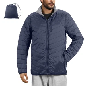 Herren Steppjacke leicht - Puffer Jacket - Pufferjackee L blau grau - Bild 1 von 6