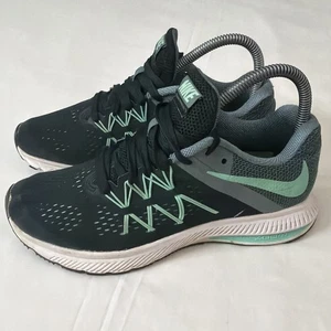 Nike Womens Zoom Winflo 3 831562-006 Black Running Shoes Sneakers Size 7 Gym - Picture 1 of 24