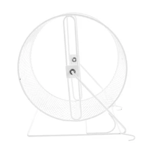  Ruota Criceto - Ruota Cincillà Silenziosa 8,28'' Bianca Piccola Ferro - Pet - Foto 1 di 12